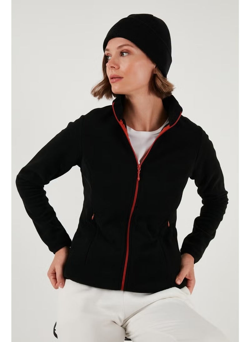 Lela Slim Fit Zippered Polar Fleece Cardigan Women's Cardigan 5907012 - Image 5